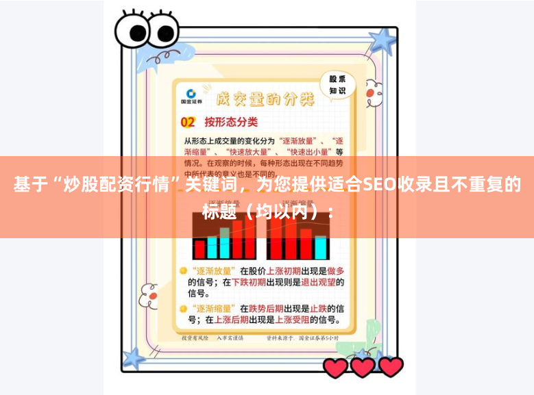基于“炒股配资行情”关键词，为您提供适合SEO收录且不重复的标题（均以内）：